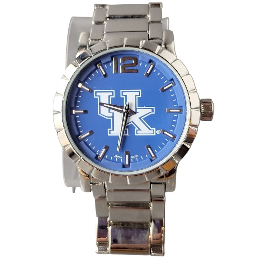 University of Kentucky Wildcats Stainless Steel Watch Collegiate Licensed Quartz